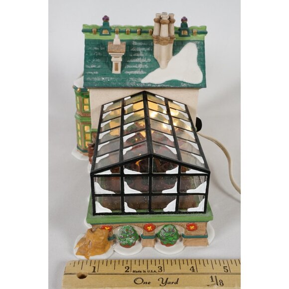 Department 56 Mrs. Claus' Greenhouse #56395 North Pole Lighted Building w/ Box - Picture 3 of 12